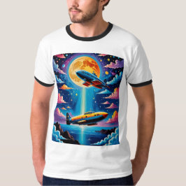 Diseño de camiseta de monómetro submarino surreali
