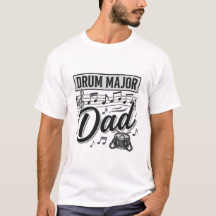 Diseño de camiseta de música vintage de Drum Major