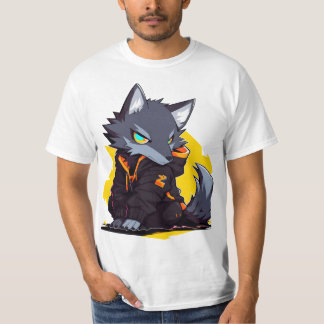 Diseño de camiseta de naturaleza artística de zorr