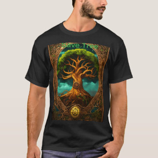 Diseño de camiseta de naturaleza caprichosa
