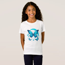 diseño de camiseta de niña de baterflay 