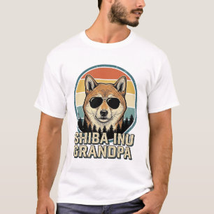 Diseño de camiseta de perro abuelo Shiba Inu Vinta