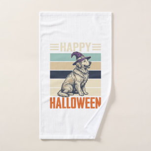 Diseño de camiseta de perro con sombrero de bruja 