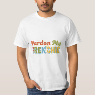 Diseño de camiseta de perro Pardon My FRENCHIE