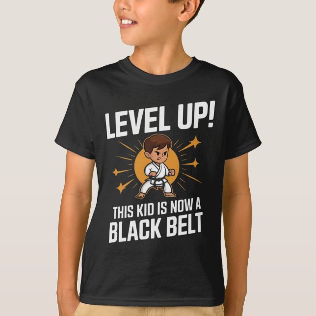 Diseño de camiseta de premio de cinturón negro de  (Anverso)