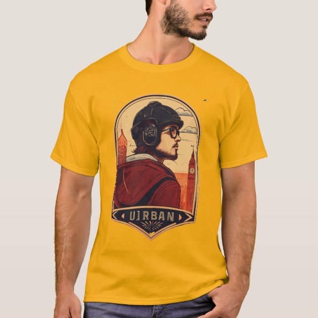 Diseño de camiseta de pulso urbano (Anverso)