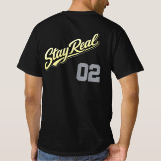 Diseño de camiseta de ropa urbana de oro Stay Real
