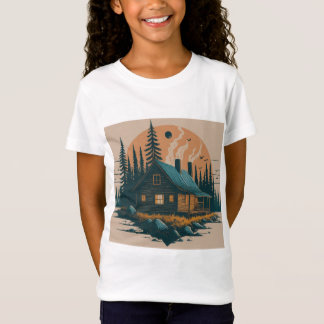 Diseño de camiseta de silueta rústica