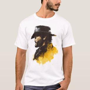 diseño de camiseta de sombrero negro silueta amari