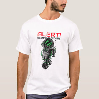 Diseño de camiseta de Space Man