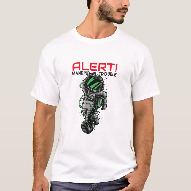 Diseño de camiseta de Space Man (Anverso)