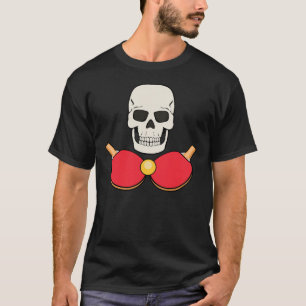 Diseño de camiseta de TENIS DE MESA CALAVERA para 