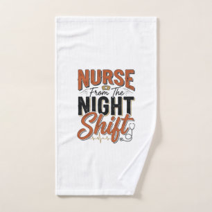 Diseño de camiseta de turno de noche de enfermera 
