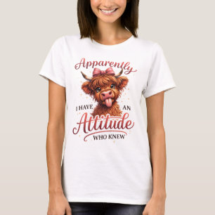 Diseño de camiseta de vaca de las Highlands divert