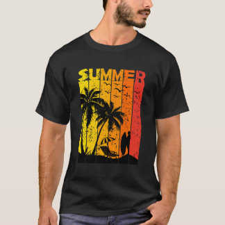 diseño de camiseta de verano ilustracion vectorial