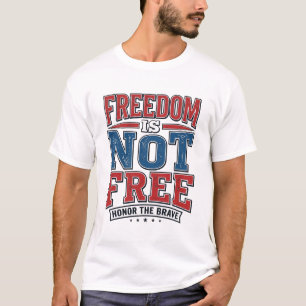 Diseño de camiseta de veterano patriota Libertad N