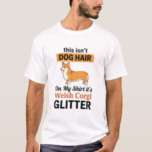 Diseño de camiseta de Welsh Corgi Glitter divertid
