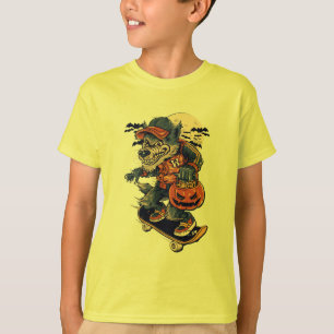 Diseño de camiseta de Werewolf Halloween