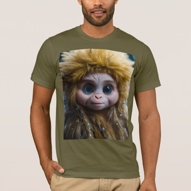 Diseño de camiseta de yeti para bebé encantado - B (Anverso)