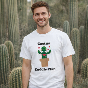 Diseño de camiseta del Cuddle Club de Cactus Adora