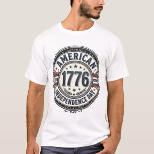 Diseño de camiseta del Día de la Independencia est