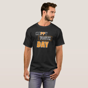 Diseño de camiseta del Día Feliz de la Juventud