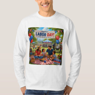 diseño de camiseta del día feliz del trabajo