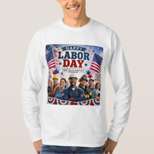 diseño de camiseta del día feliz del trabajo