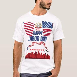diseño de camiseta del día feliz del trabajo