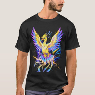 Diseño de camiseta del legendario Fénix del Relámp