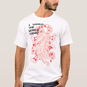 diseño de camiseta del mundo de hoy