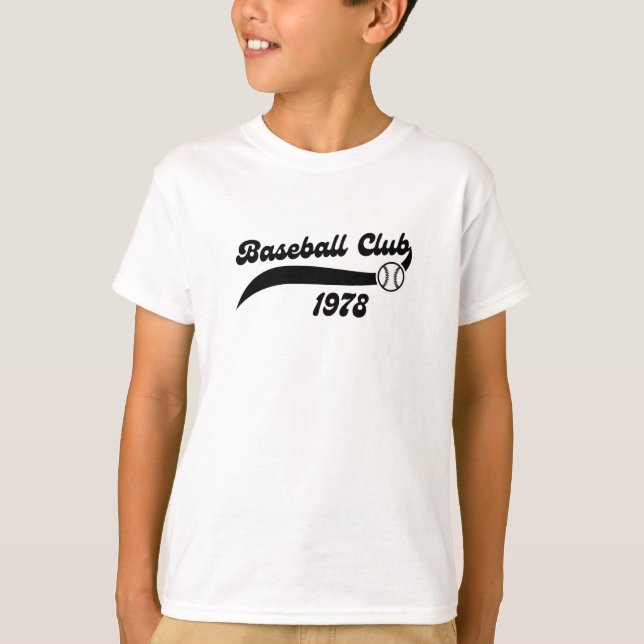 Diseño de camiseta del Retro Baseball Club  (Anverso)