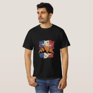 Diseño de camiseta divertida de hombres con croiss