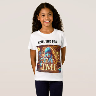 Diseño de camiseta divertida para derramar el té.