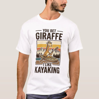 Diseño de camiseta divertida vintage de jirafa en