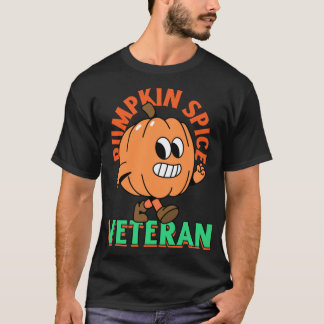 Diseño de camiseta divertido veterano de Pumpkin S