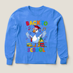 Diseño de camiseta divertido y colorido – Ganso de