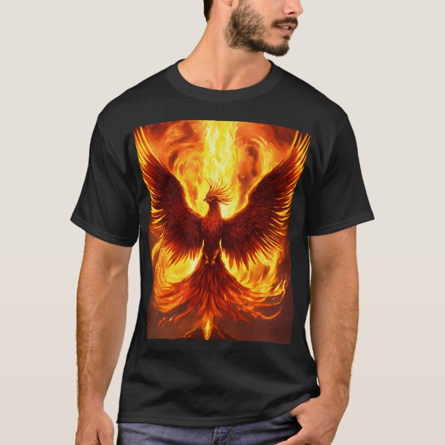 Diseño de camiseta Dreamy Phoenix Watercolor (Anverso)