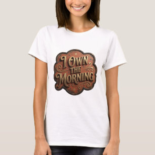 Diseño de camiseta Dynamic Gold I OWN THE MORNING