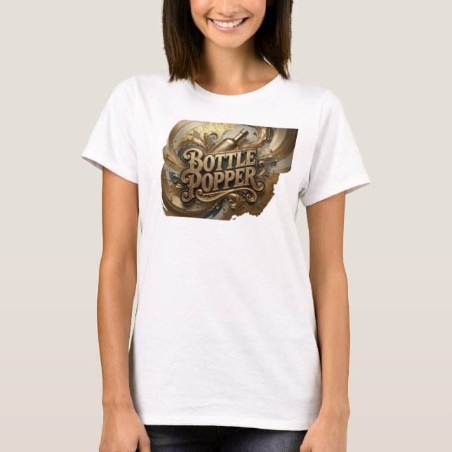 Diseño de camiseta Dynamic Orange BOTTLE POPPER (Anverso)