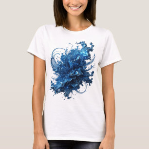 Diseño de camiseta Edgy Silver WATER FLOW