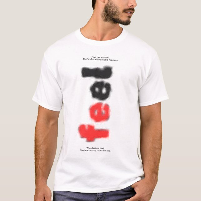 Diseño de camiseta Feel  (Anverso)