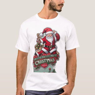 Diseño de camiseta festiva para Navidades de Santa