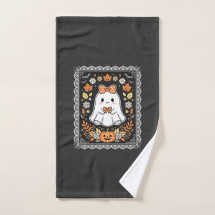 Diseño de camiseta floral de calabaza fantasma de 