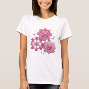 Diseño de camiseta GEARS AND STARS de plata Statem