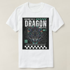 Diseño de camiseta gráfica de dragón épico