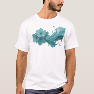 Diseño de camiseta gráfica de FLOR ABSTRACTA atrev