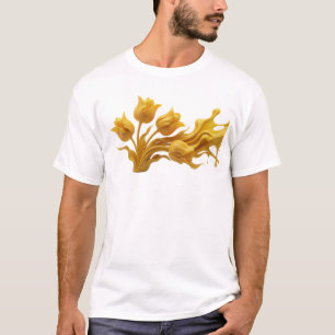 Diseño de camiseta gráfica de FLOR ABSTRACTA fresc