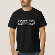 Diseño de camiseta gráfica de tornamesa de DJ en b