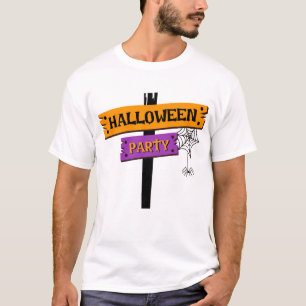 Diseño de camiseta gráfica espeluznante para fiest